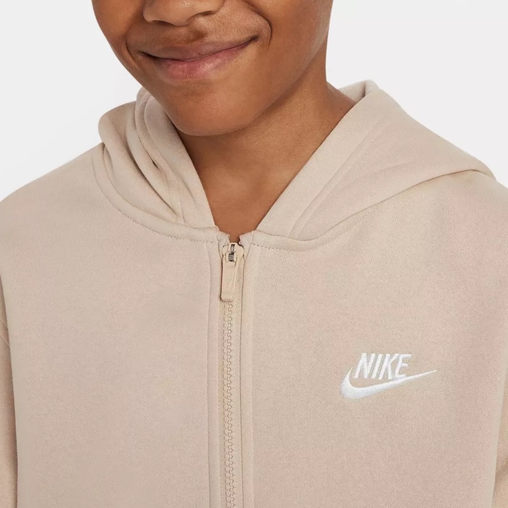 Nike All Kids Fit Sportswear Club Fleece Full-Zip Hoodie - Picture 7 of 9